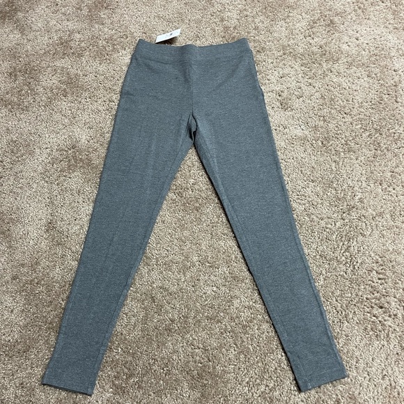 GAP LEGGINGS IN STRETCH JERSEY. LIGHT HEATHER GRAY. XS PETITE. NEW, NEVER WORN. - Picture 5 of 7